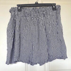 Fun & Flirt Checkered Shorts (Styled as Skirt)